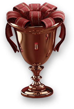 Trophy representing strategy and speed challenges